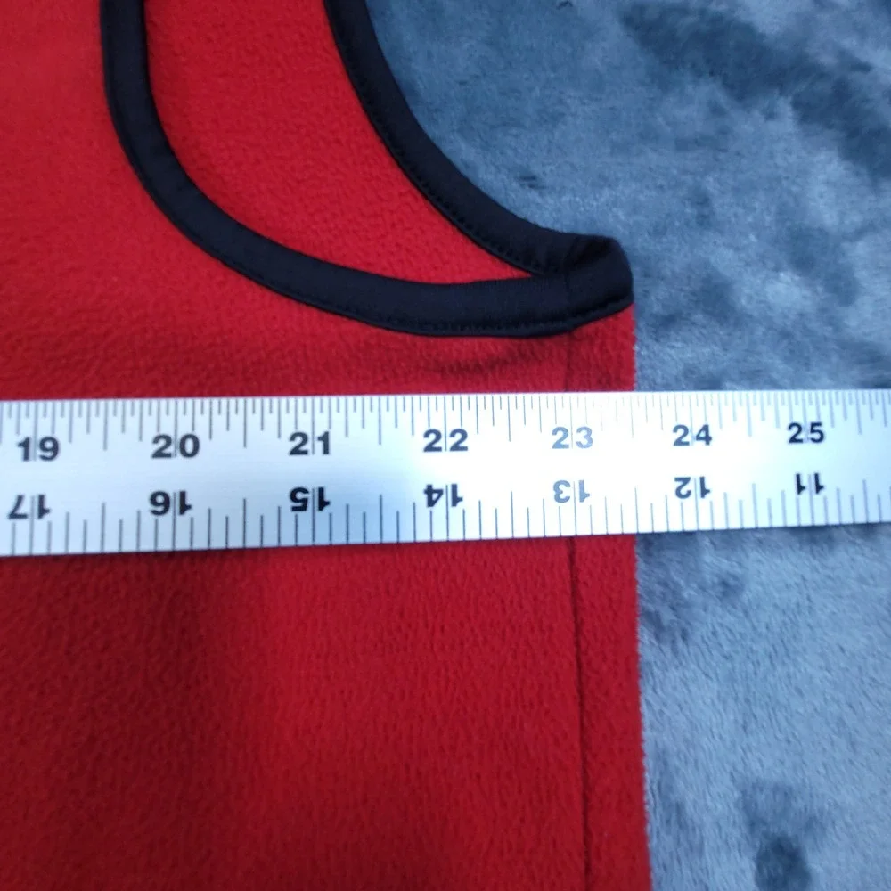 Polo Golf Ralph Lauren Mens Red Fleece Vest Sea Island Full Zip Large Mock Neck